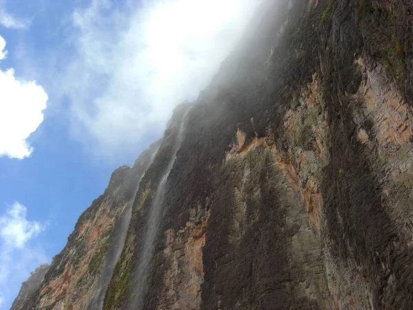 Steile Wand Monte Roraima — Stockfoto