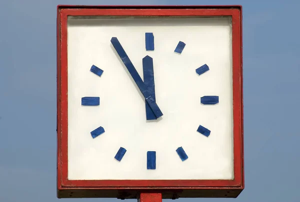 Gros Plan Horloge Concept Flux Temporel — Photo