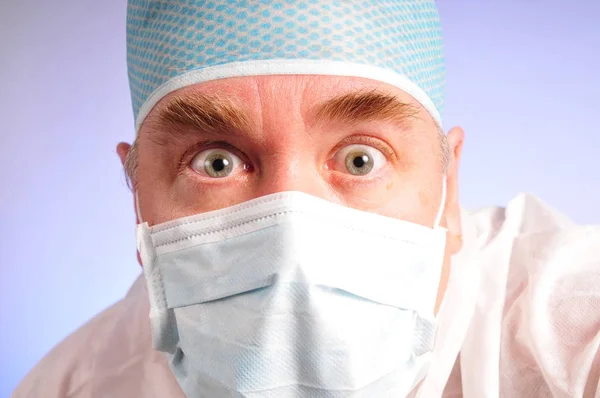 Trabajadores Médicos Con Máscara Facial Covid —  Fotos de Stock