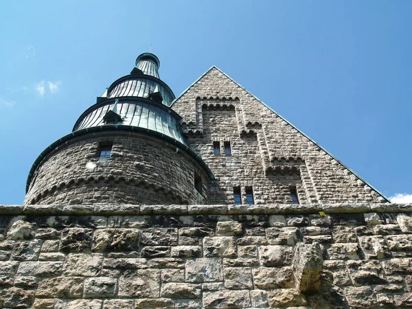Castle Tower Gable Travel Architecture Concept — Stock Photo, Image