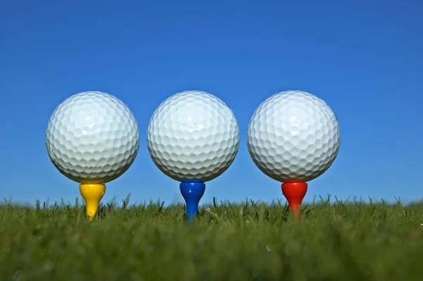 Golf Ball Mező Sport Játék — Stock Fotó