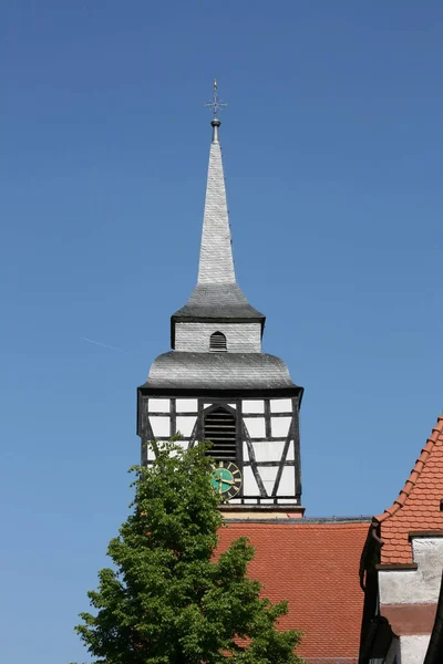 Malebný Pohled Kostel Architektonické Detaily — Stock fotografie