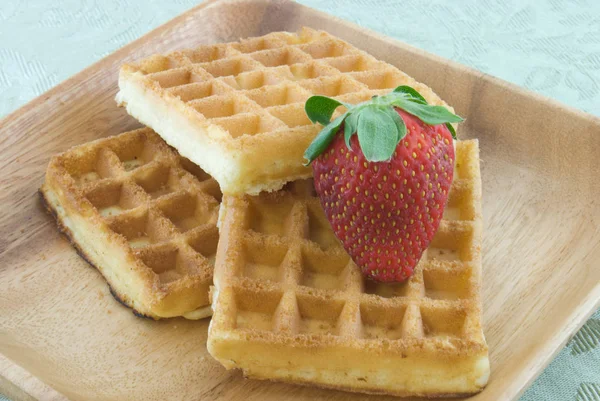 Waffle Dolci Cibo Dessert — Foto Stock