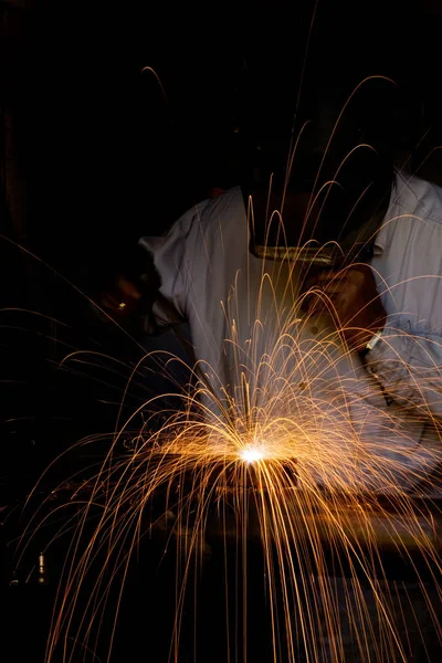 Ambachtelijk Lassen Ambachtelijk Werk — Stockfoto