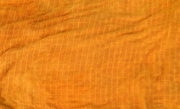 Orange Towel Texture Copy Space Background — 스톡 사진