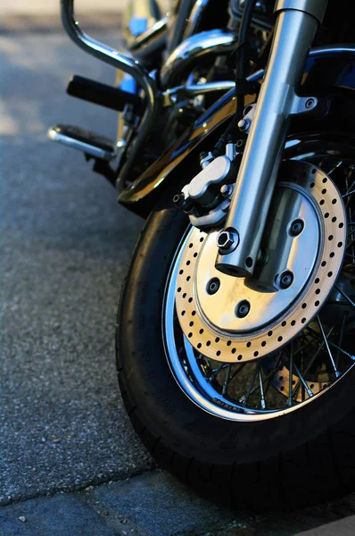 오토바이 바퀴의 — 스톡 사진