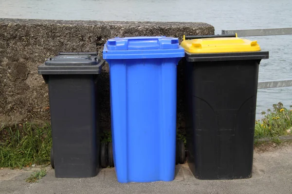 Vuilnisbakken Straat — Stockfoto