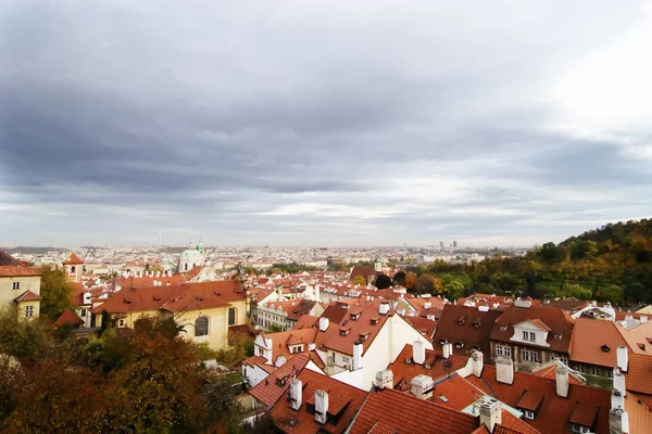 Vista Panorâmica Das Fachadas Cidade — Fotografia de Stock