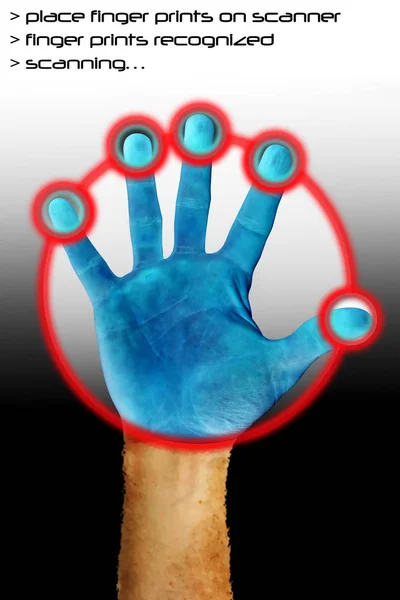 Menselijke Hand Die Een Spuit Met Bloed Vasthoudt — Stockfoto