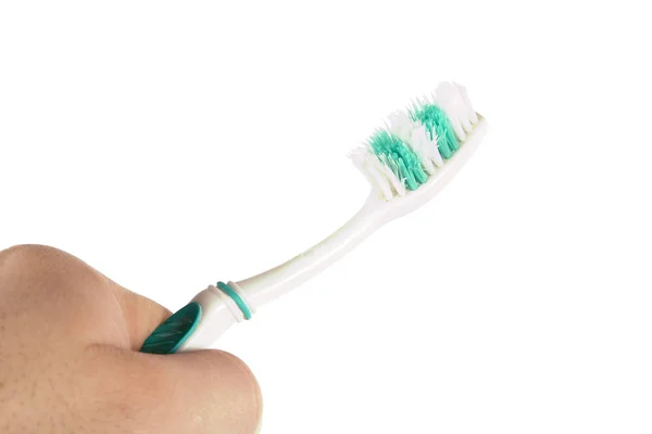 Szczoteczka Zębów Szczoteczką Czyszczenia — Zdjęcie stockowe