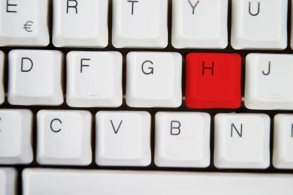 Буква Клавиатуре — стоковое фото