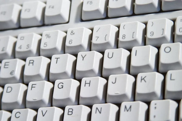 White Desktop Computer Keyboard — стокове фото