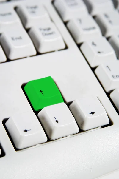 초록색 열쇠를 배열하라 — 스톡 사진