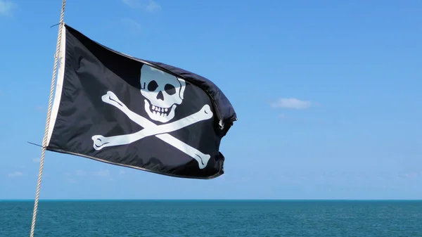 Bandera Pirata Mar — Foto de Stock