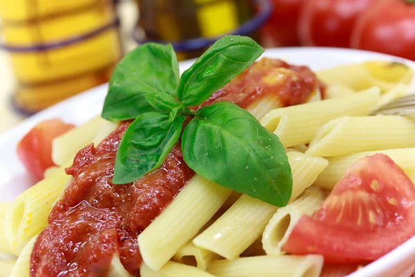 Pasta Tomato Sauce — ภาพถ่ายสต็อก
