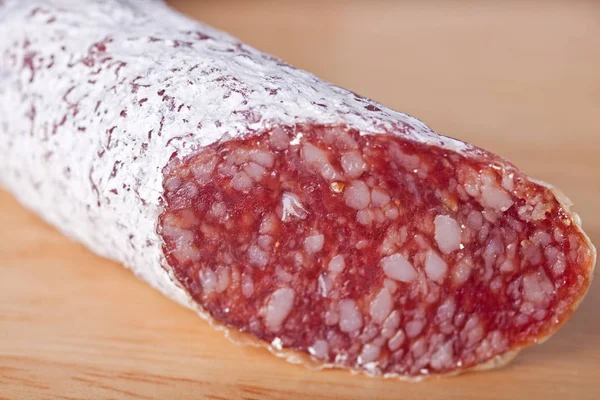 Närbild Salami — Stockfoto