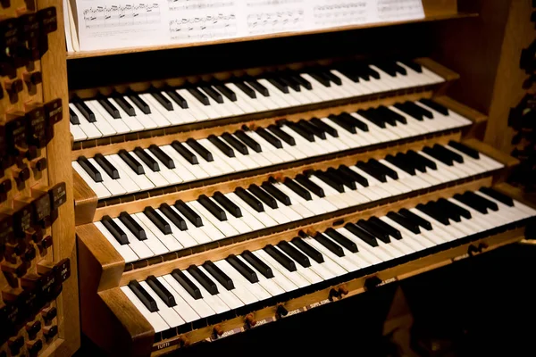 Primo Piano Colpo Tasti Della Tastiera — Foto Stock