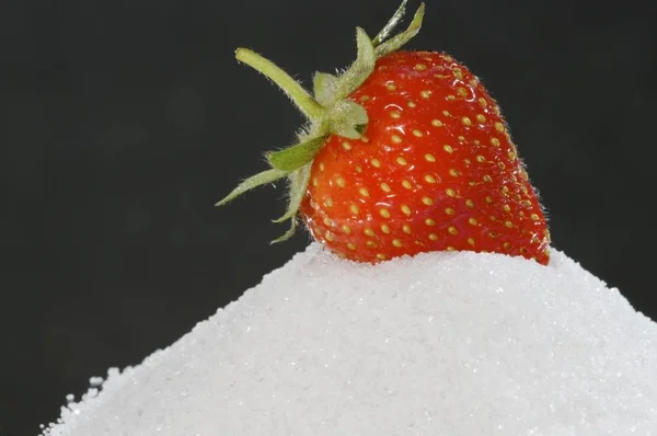 Fresas Frescas Hielo —  Fotos de Stock