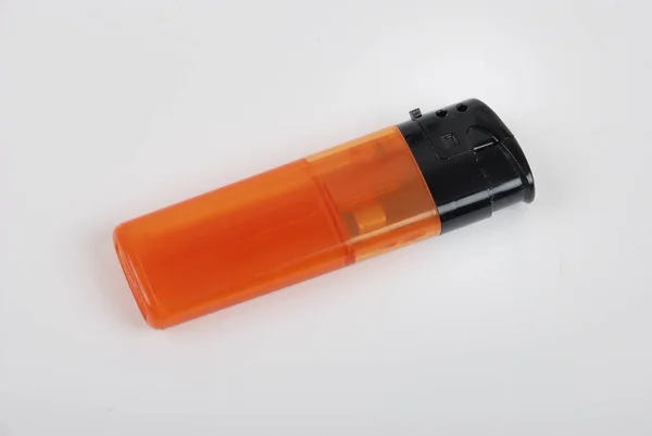 Orange Lighter White Background — Stock Photo, Image