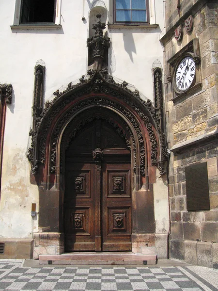 Prague Orloj中的天文学Rathausuhr — 图库照片