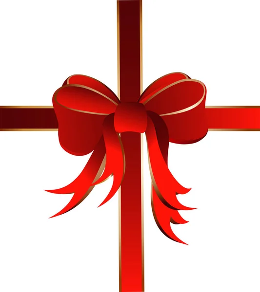 Red Golden Gift Loop — Stock Photo, Image