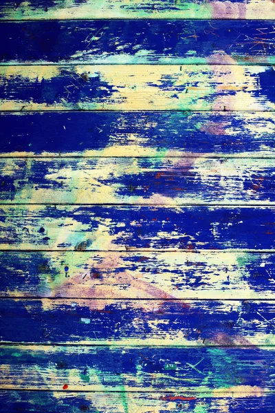 Blauer Grunge Hintergrund Aus Holz — Stockfoto