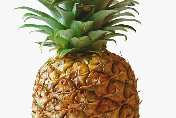 Ananas Białym Tle — Zdjęcie stockowe