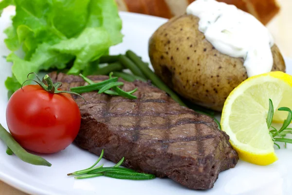 Rump Steak Sirloin Grilled — Stock Photo, Image