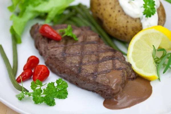 Rump Steak Sirloin Grilled — Foto Stock