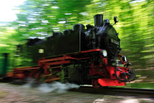 鉄道の蒸気機関車 — ストック写真