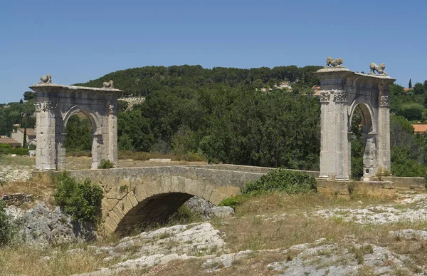 Ponte Antiga Flavien France Sul — Fotografia de Stock