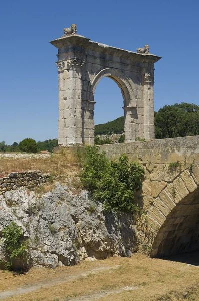 Antiguo Puente Flanco Sur Francia —  Fotos de Stock