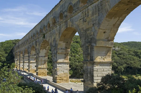 Pont Gard Jižní Francii — Stock fotografie