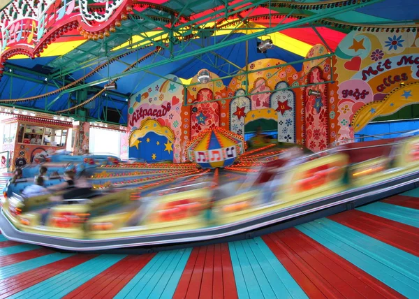 Enjoyment Carousel Amusement Park — Stock Photo, Image