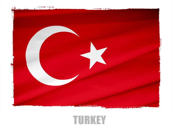 Flagge Der Türkei Nationalflagge — Stockfoto