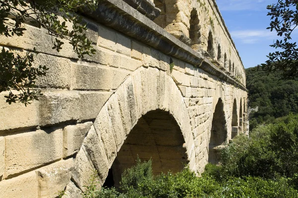 Pont Gard Στη Νότια Γαλλία — Φωτογραφία Αρχείου