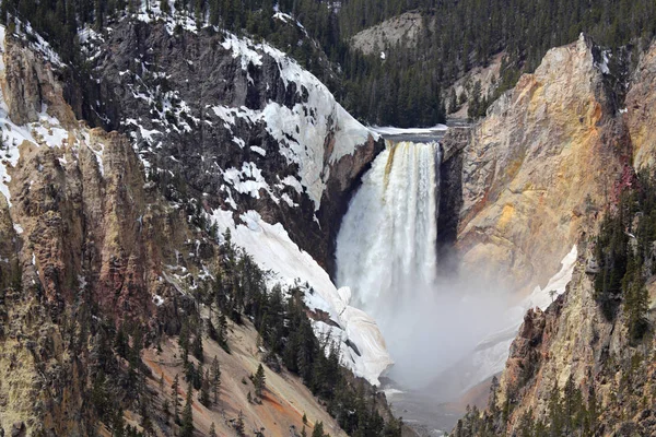 Parque Nacional Yellowstone Lower Falls — Foto de Stock