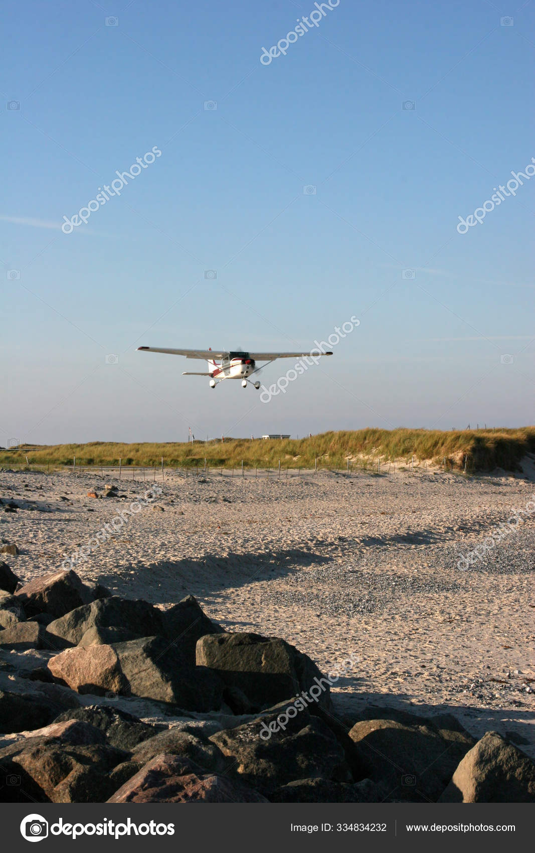 Starting Airplane Airfield Helgoland — Stock Editorial Photo ...