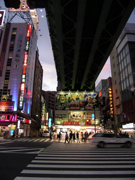 Impressão Tokyo Noite Akihabara — Fotografia de Stock