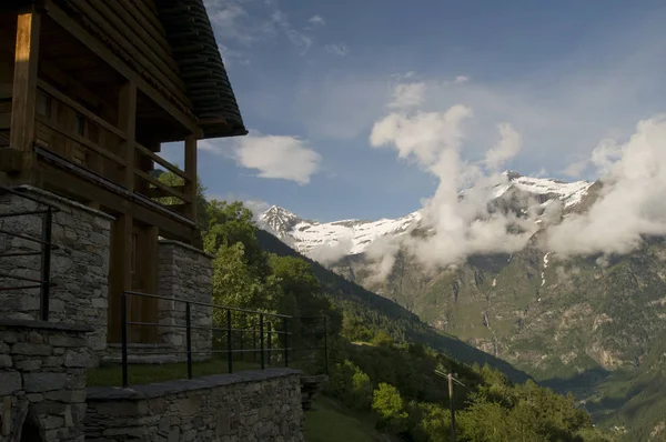 Vista Panorâmica Bela Paisagem Alpes — Fotografia de Stock