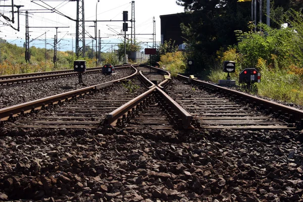 Railway Track Summer — Stock Photo, Image