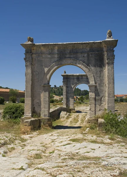 Antico Pont Flavien Francia Meridionale — Foto Stock