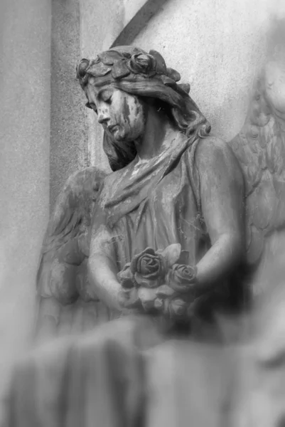 在瓦提亚城中雕刻耶稣基督的雕像 — 图库照片