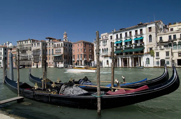 Гондолы Венеции Италия Путешествия — стоковое фото