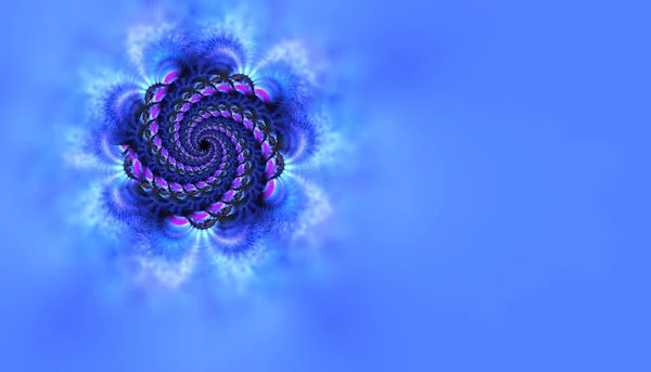 Spirale Auf Blauem Hintergrund — Stockfoto