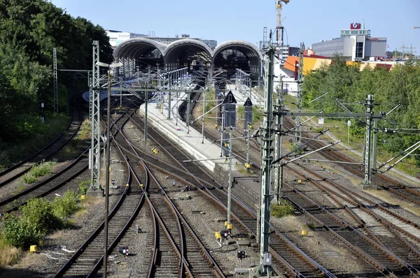 Garaj Yolu Kiel Tren Istasyonu — Stok fotoğraf