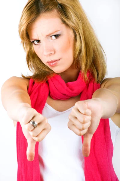 Young Woman Bandage Her Face — Stock Photo, Image
