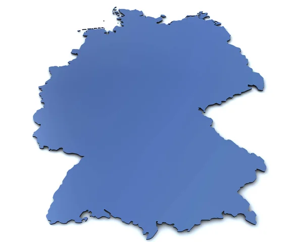Mapa Alemanha Ilustração Arte — Fotografia de Stock
