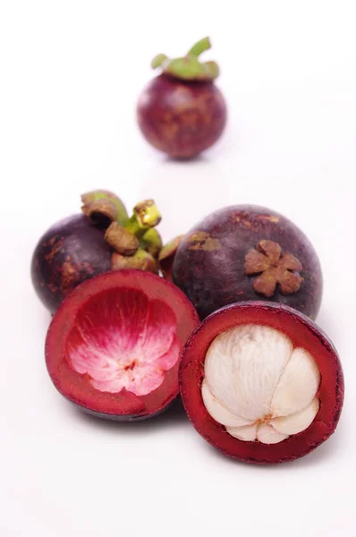 Exotic Mangosteen Fruit Food — Stock Photo, Image