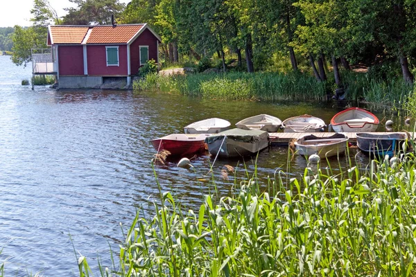 Piccola Isola Nell Arcipelago Stoccolma Vaxholm — Foto Stock